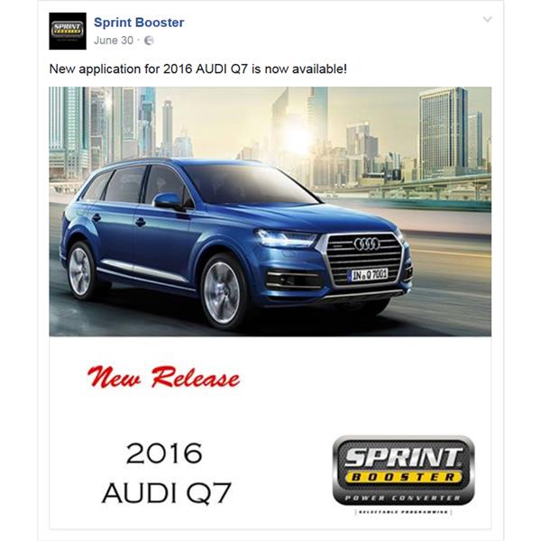 New application for 2016 AUDI Q7 is now available!