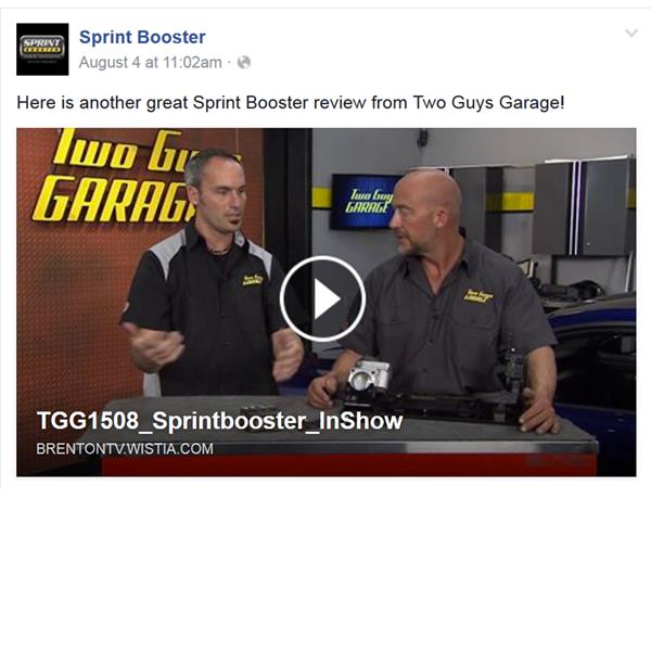 Here is another great Sprint Booster review from Two Guys Garage!
